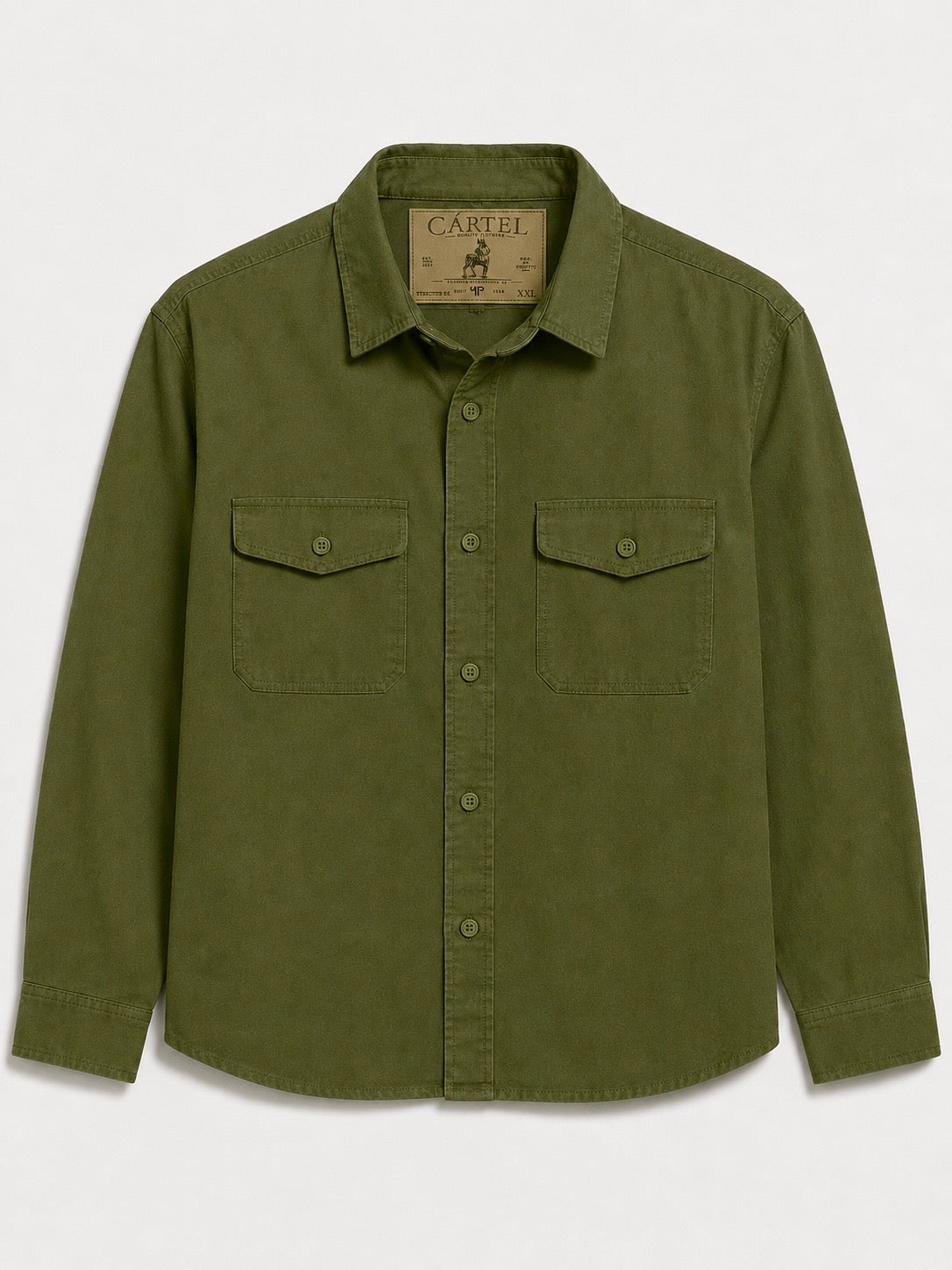 camiseta manga larga verde